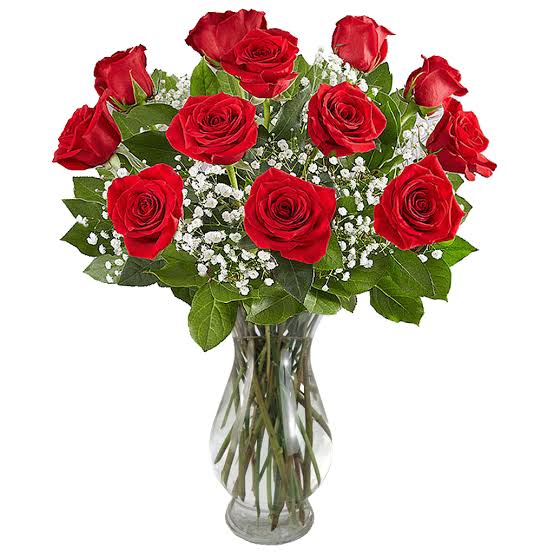 Valentine’s Day 12 Rose Arrangement
